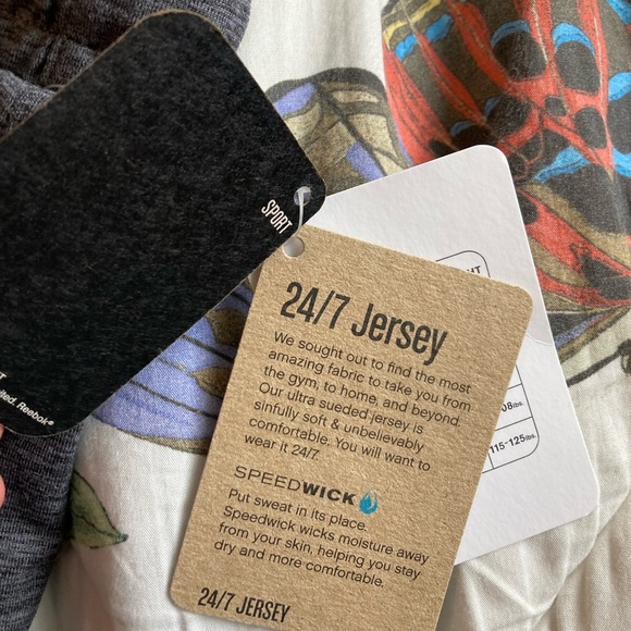 Girls Reebok gray jersey pants - Picture 5 of 8